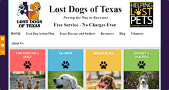 Desktop Screenshot of lostdogsoftexas.net
